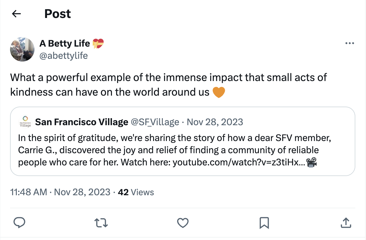 impact of volunteering with SFV