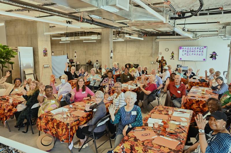people at a community gathering